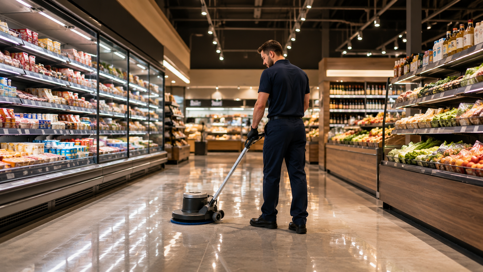 Nettoyage de supermarchés